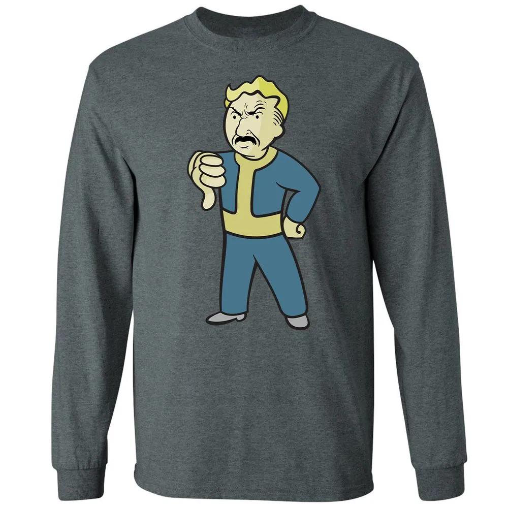Long Sleeve T-Shirt - VA8NZQJ3 - Dark Heather - 15