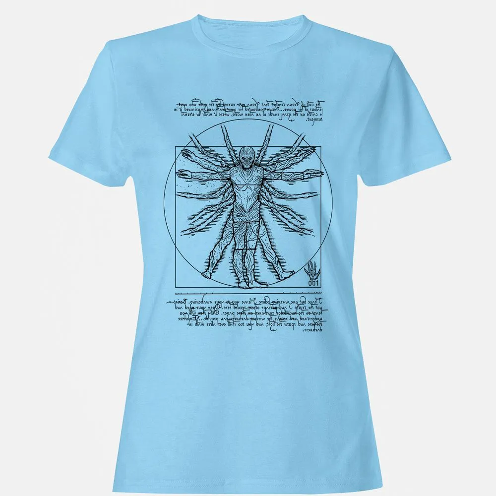 Women's T-Shirt - 76J3YFX2 - Light Blue - 8