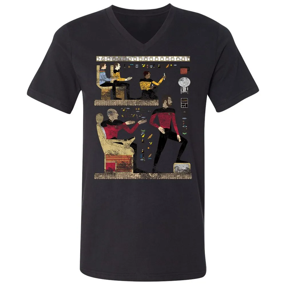 Unisex V-Neck T-Shirt - YCRNV8SV - Black - 16