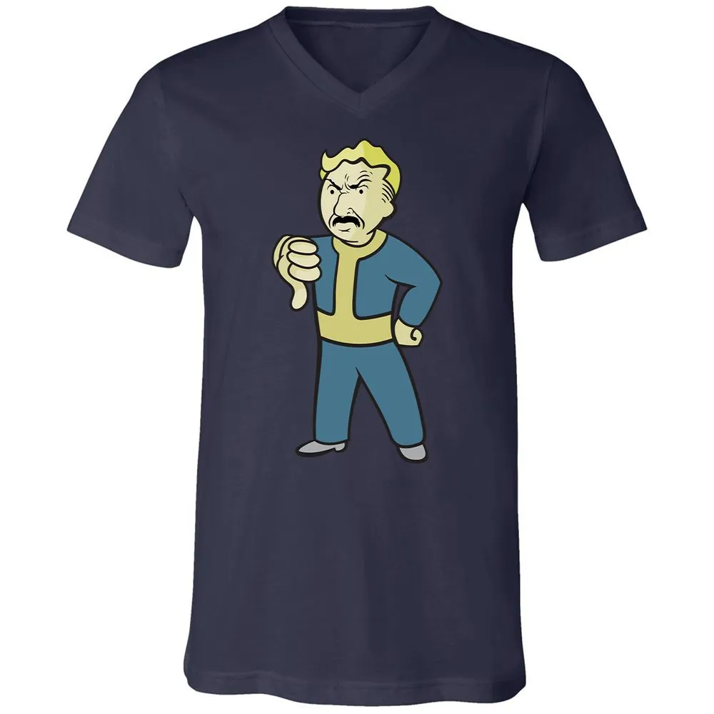 Unisex V-Neck T-Shirt - FAE1TUGU - Navy - 9