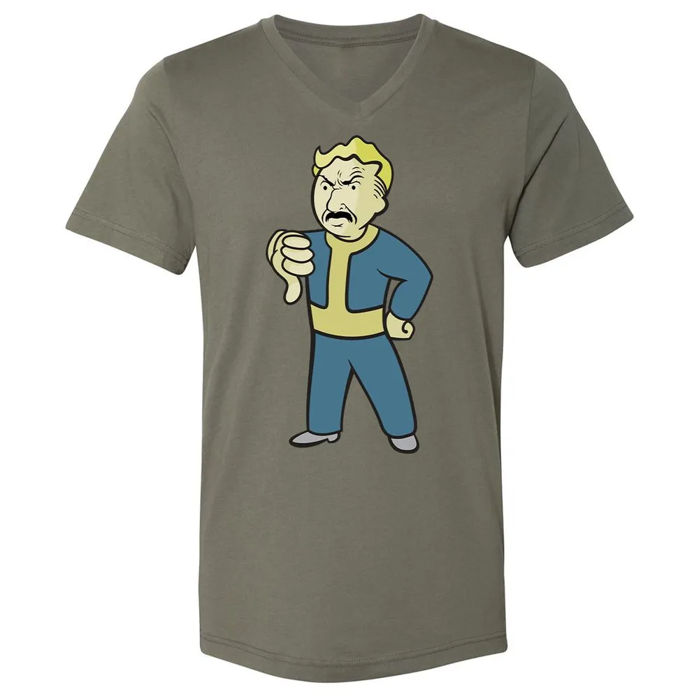 Unisex V-Neck T-Shirt - FAE1TUGU - Military Green - 10