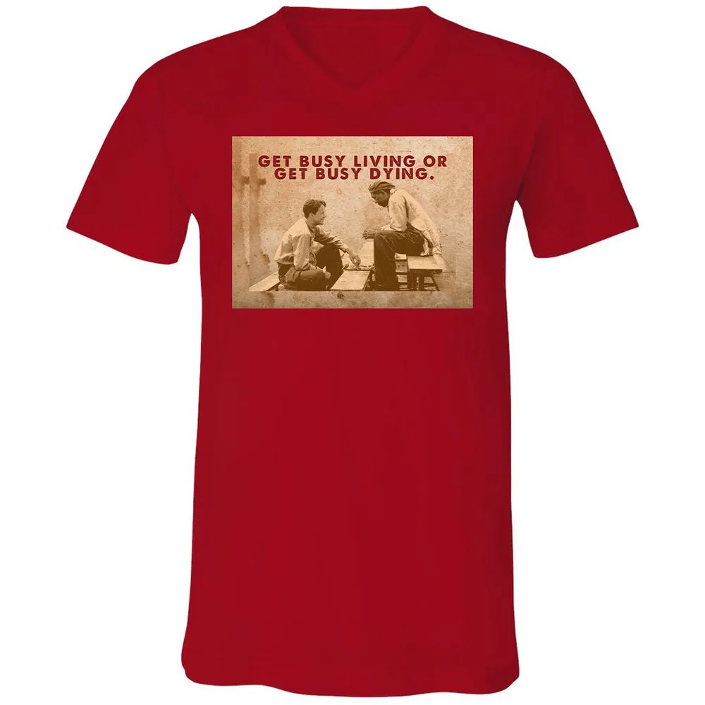 Unisex V-Neck T-Shirt - 9DGNRNUW - Red - 3