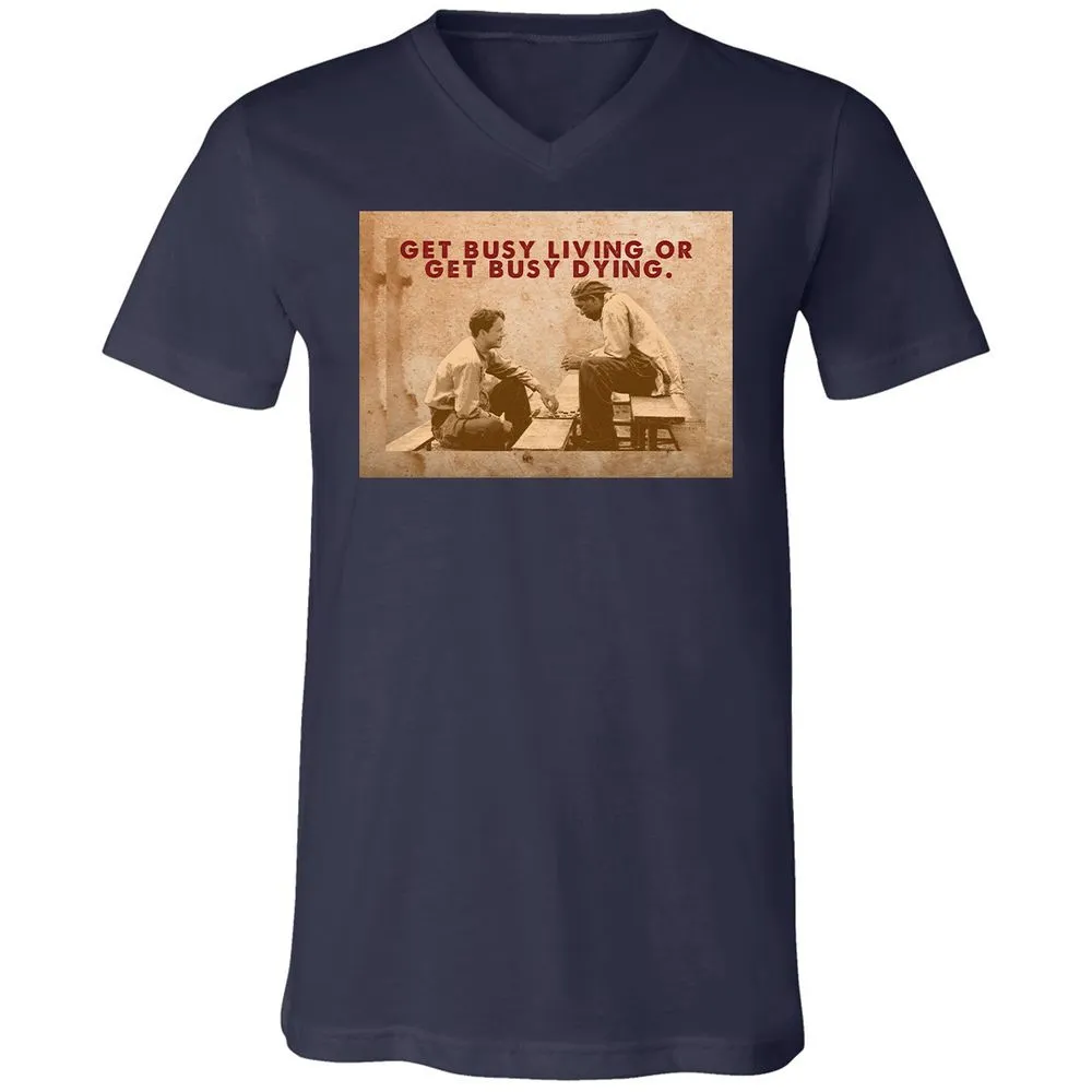 Unisex V-Neck T-Shirt - 9DGNRNUW - Navy - 9