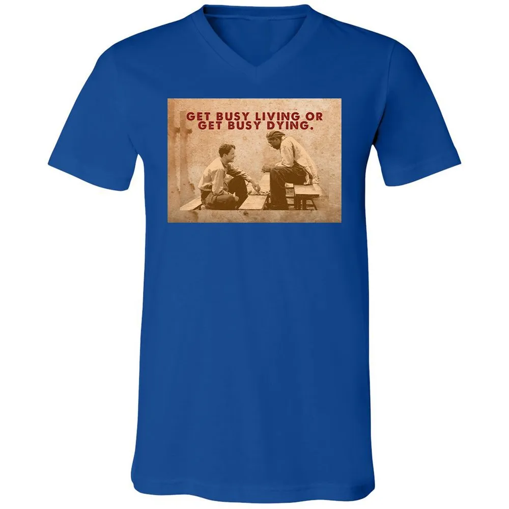 Unisex V-Neck T-Shirt - 9DGNRNUW - True Royal - 4