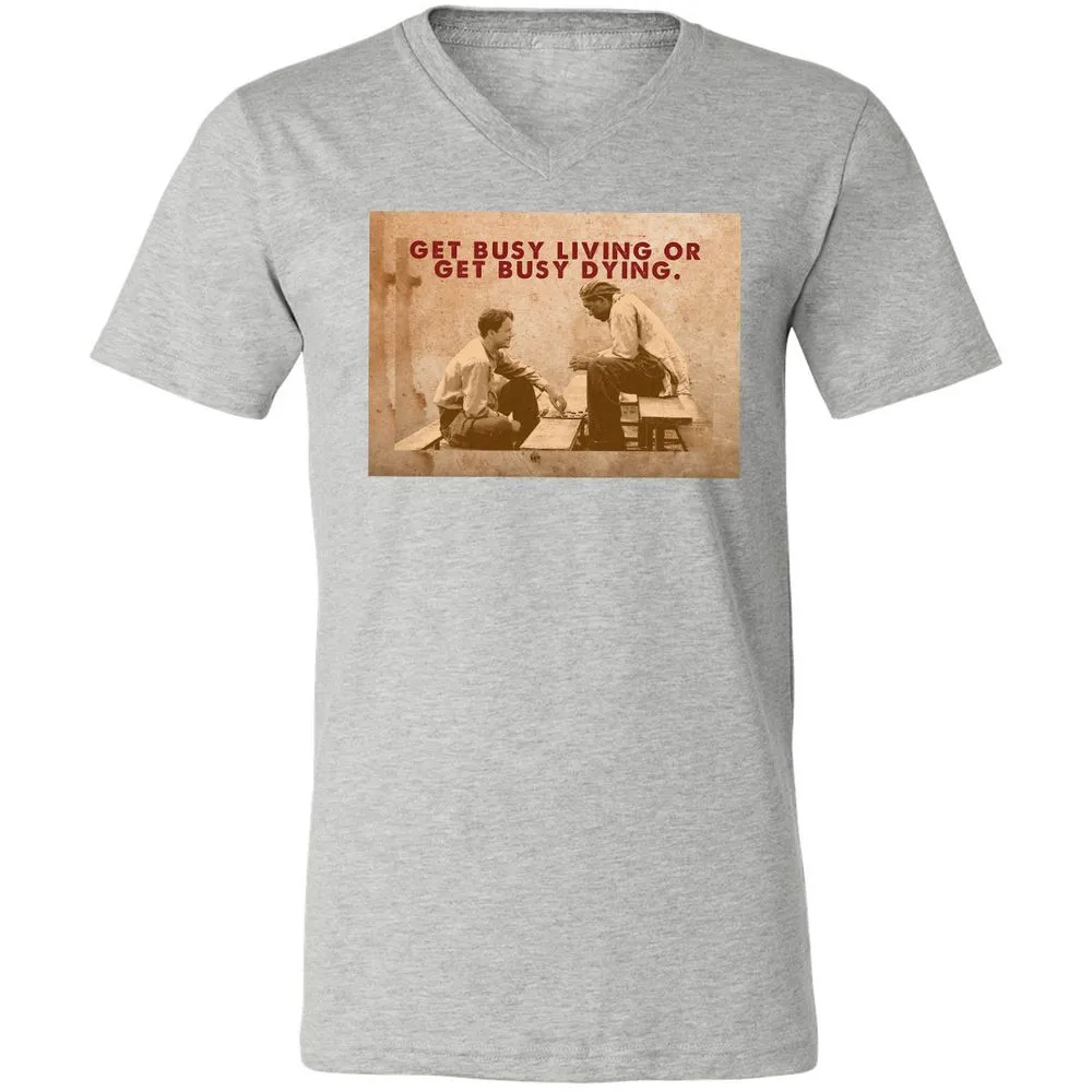 Unisex V-Neck T-Shirt - 9DGNRNUW - Athletic Heather - 7