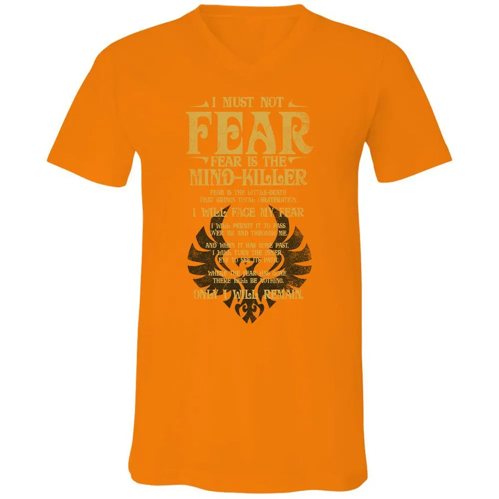 Unisex V-Neck T-Shirt - 4XVLGZ2B - Orange - 11