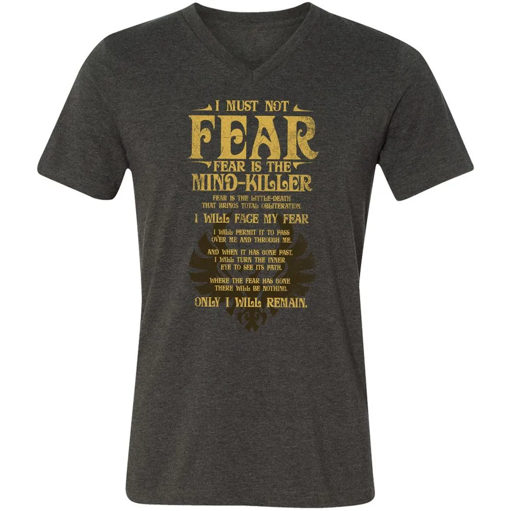Unisex V-Neck T-Shirt - 4XVLGZ2B - Dark Grey Heather - 8