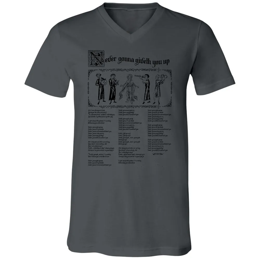 Unisex V-Neck T-Shirt - HXNCJ8WG - Asphalt - 12