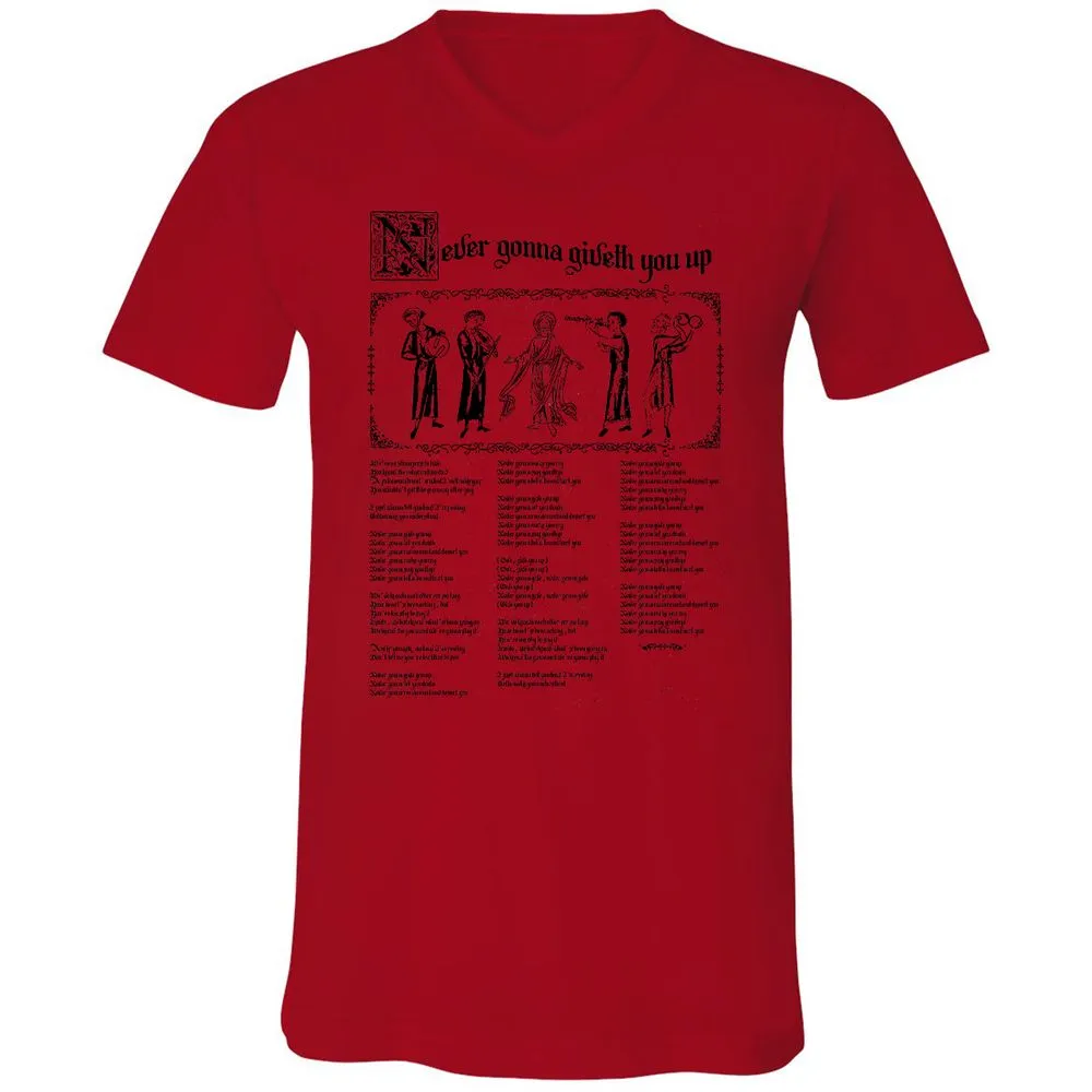 Unisex V-Neck T-Shirt - HXNCJ8WG - Red - 3