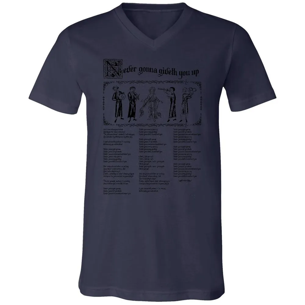 Unisex V-Neck T-Shirt - HXNCJ8WG - Navy - 9