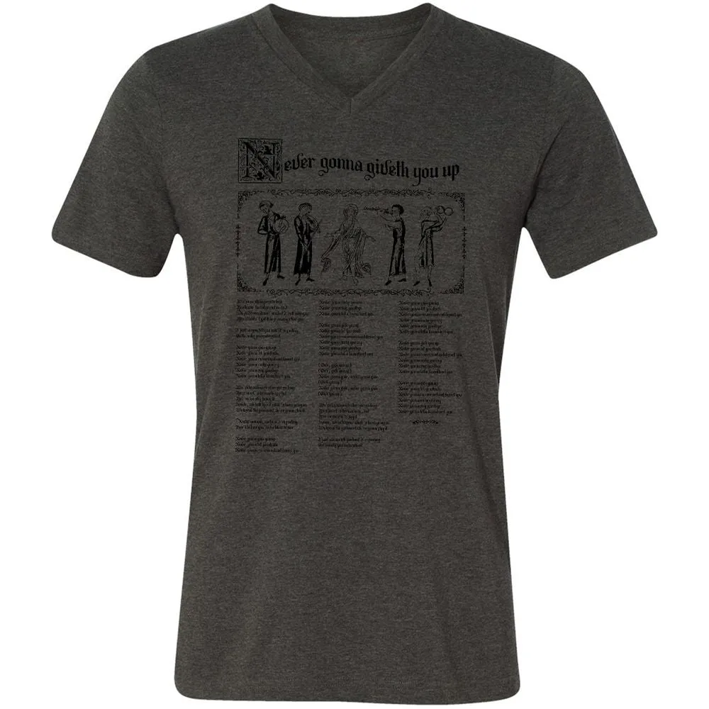 Unisex V-Neck T-Shirt - HXNCJ8WG - Dark Grey Heather - 8
