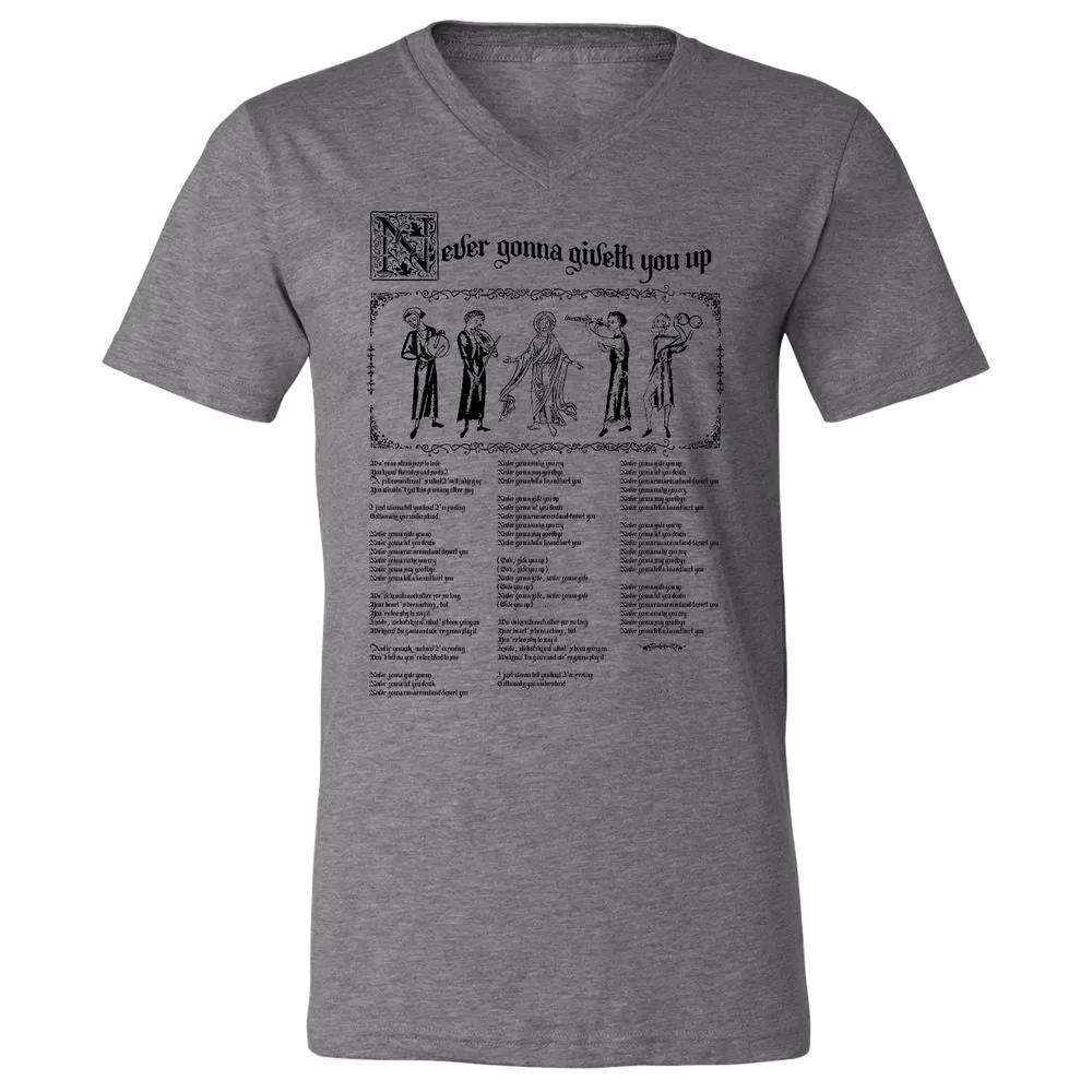 Unisex V-Neck T-Shirt - HXNCJ8WG - Deep Heather - 13
