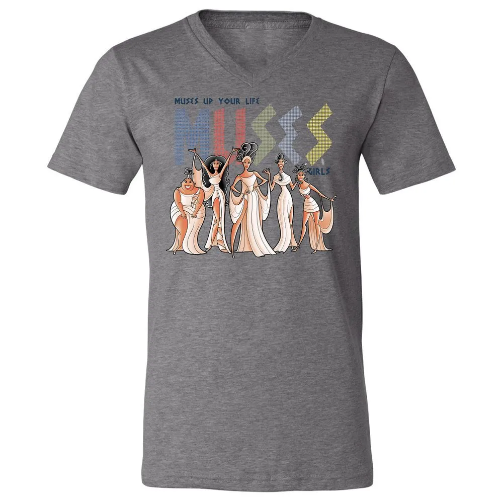 Unisex V-Neck T-Shirt - KL3G6MM6 - Deep Heather - 13