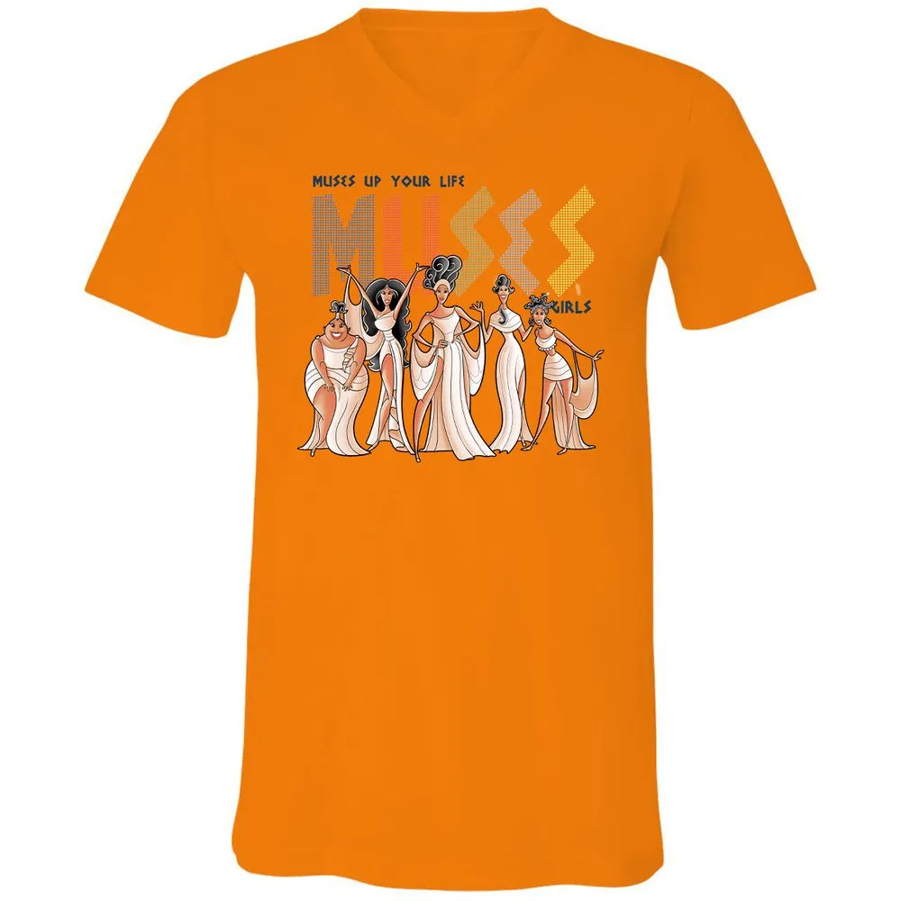 Unisex V-Neck T-Shirt - KL3G6MM6 - Orange - 11