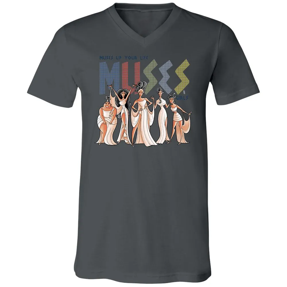 Unisex V-Neck T-Shirt - KL3G6MM6 - Asphalt - 12