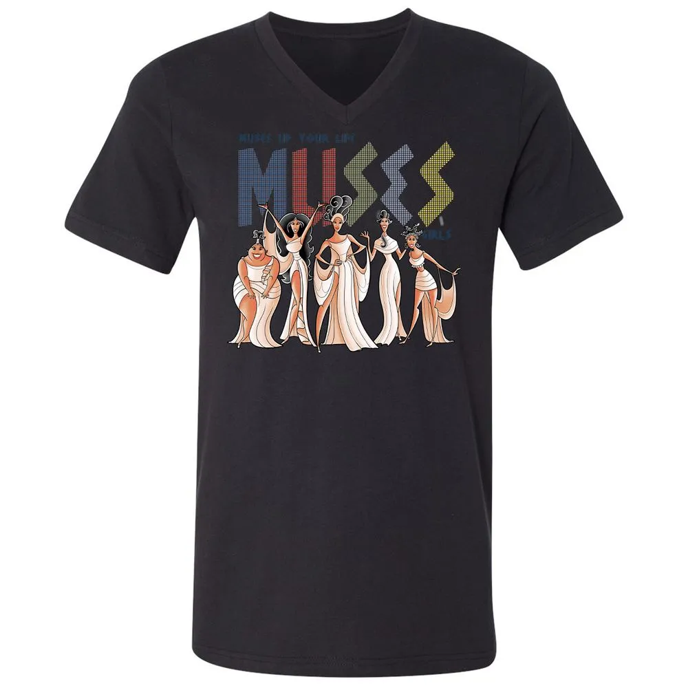 Unisex V-Neck T-Shirt - KL3G6MM6 - Black - 16