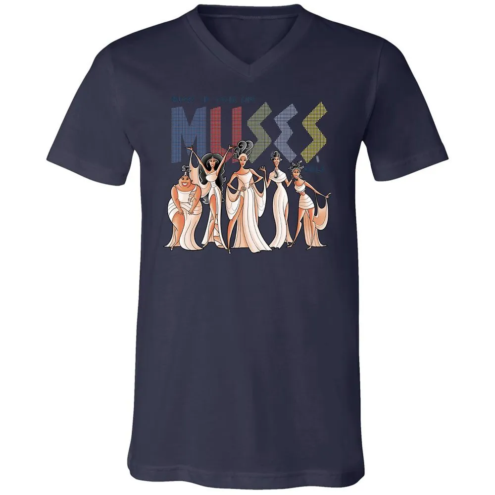 Unisex V-Neck T-Shirt - KL3G6MM6 - Navy - 9