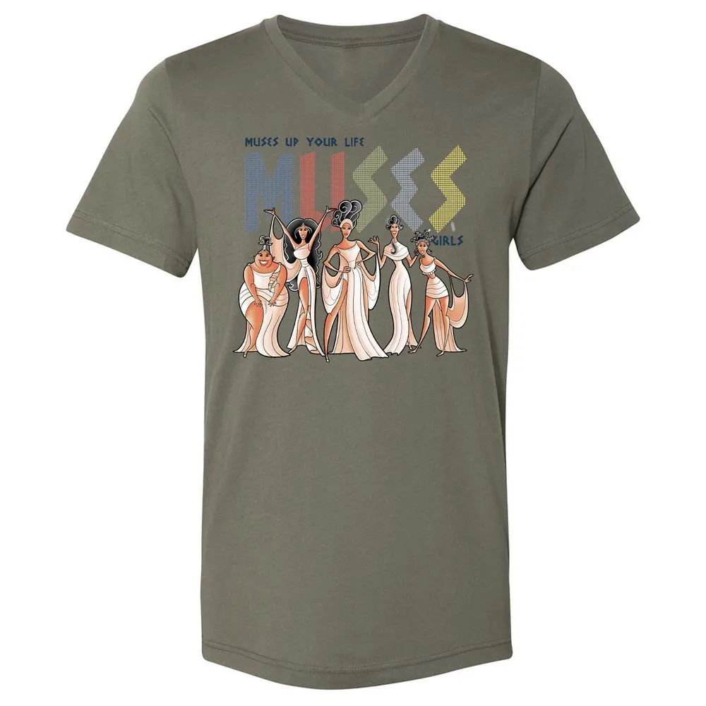 Unisex V-Neck T-Shirt - KL3G6MM6 - Military Green - 10
