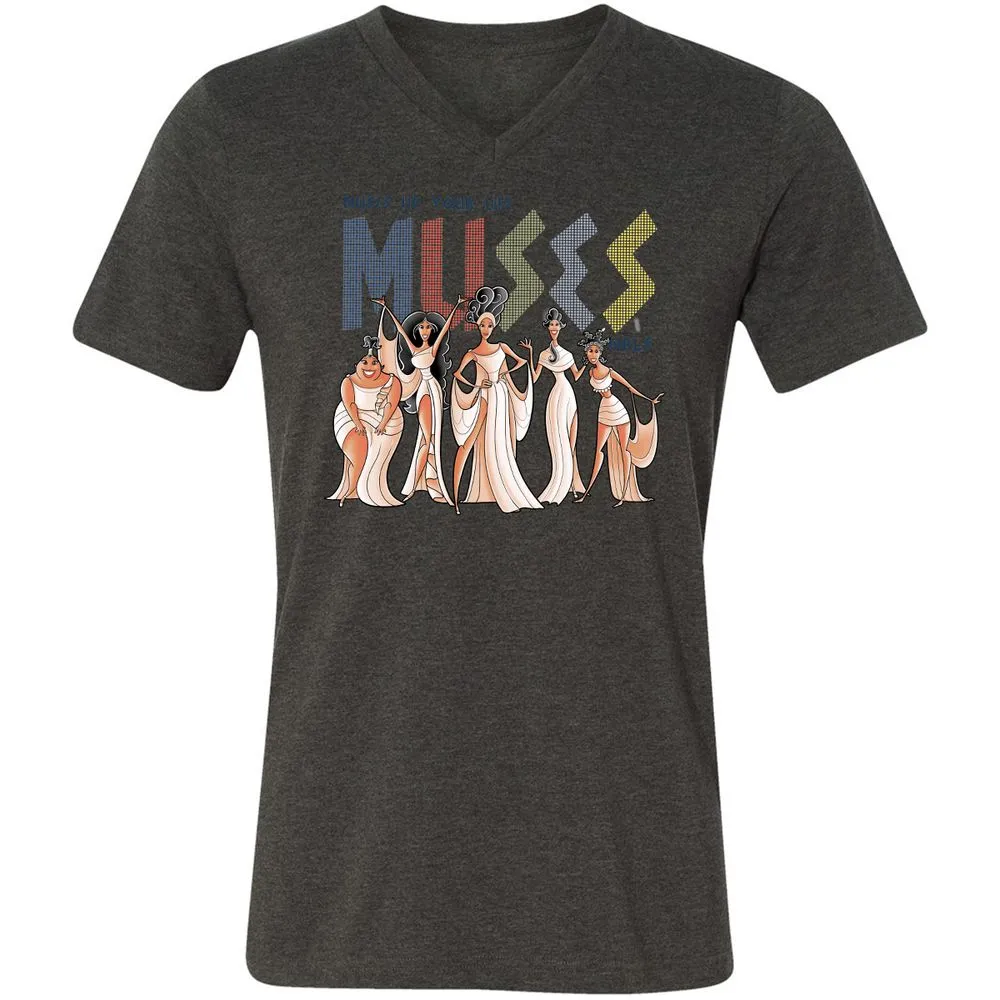 Unisex V-Neck T-Shirt - KL3G6MM6 - Dark Grey Heather - 8