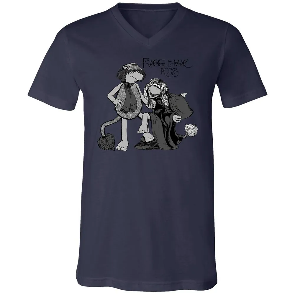 Unisex V-Neck T-Shirt - TBAC4MLE - Navy - 9