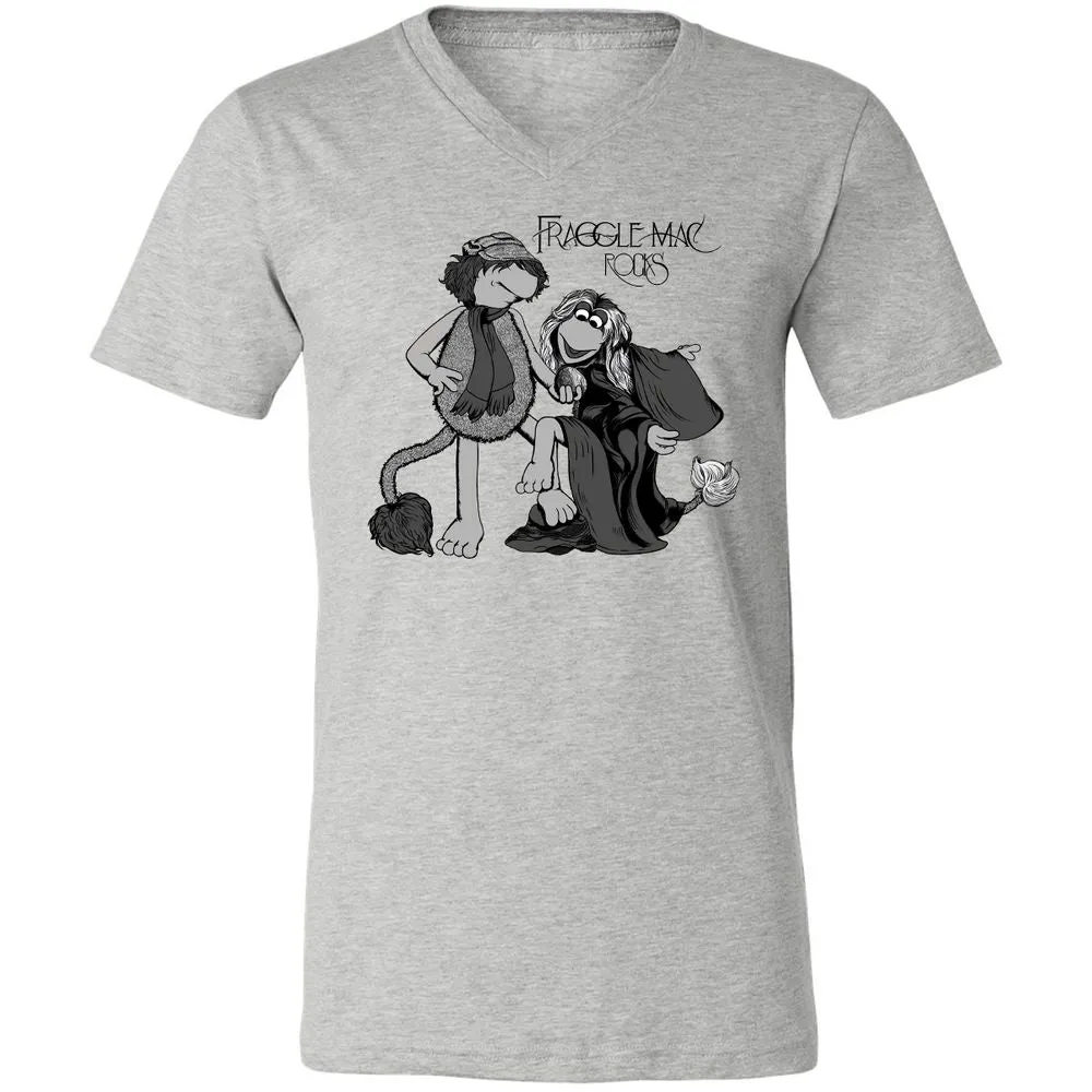 Unisex V-Neck T-Shirt - TBAC4MLE - Athletic Heather - 7