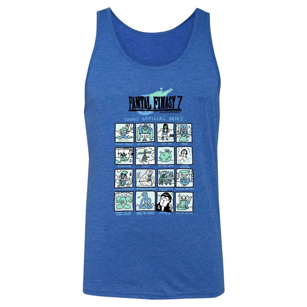Unisex Jersey Tank - QYC28MB3 - True Royal Triblend - 12