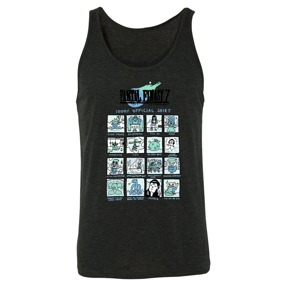 Unisex Jersey Tank - QYC28MB3 - Charcoal Black Triblend - 5