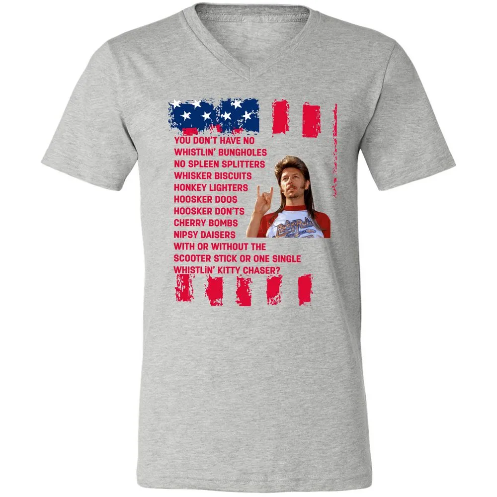 Unisex V-Neck T-Shirt - QSJZ3X14 - Athletic Heather - 7