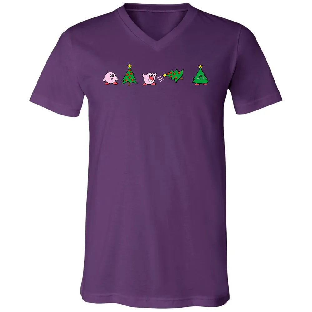 Unisex V-Neck T-Shirt - 2XNGVC66 - Team Purple - 2