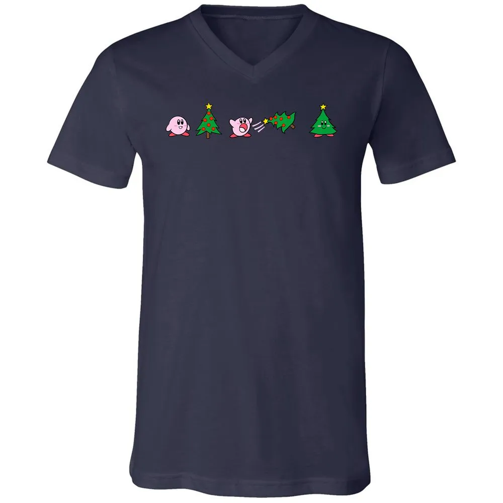Unisex V-Neck T-Shirt - 2XNGVC66 - Navy - 9