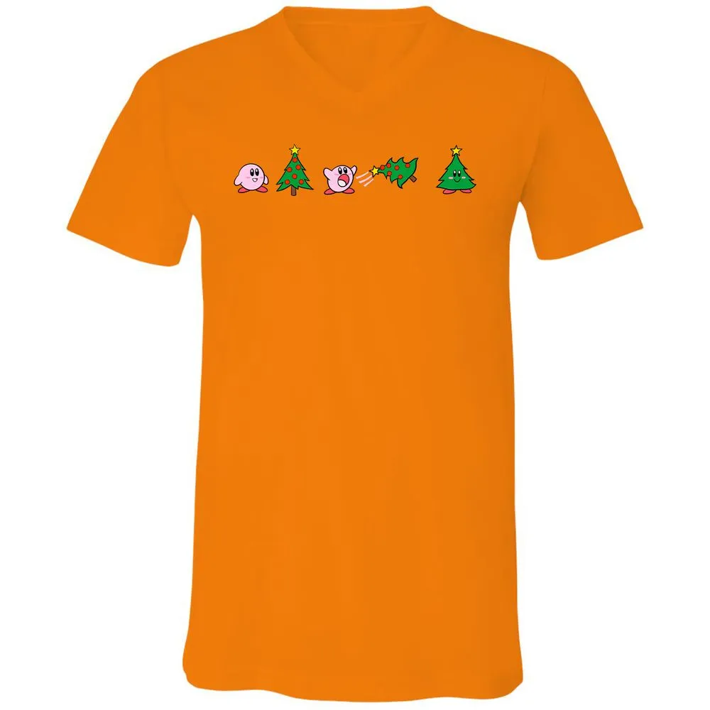 Unisex V-Neck T-Shirt - 2XNGVC66 - Orange - 11