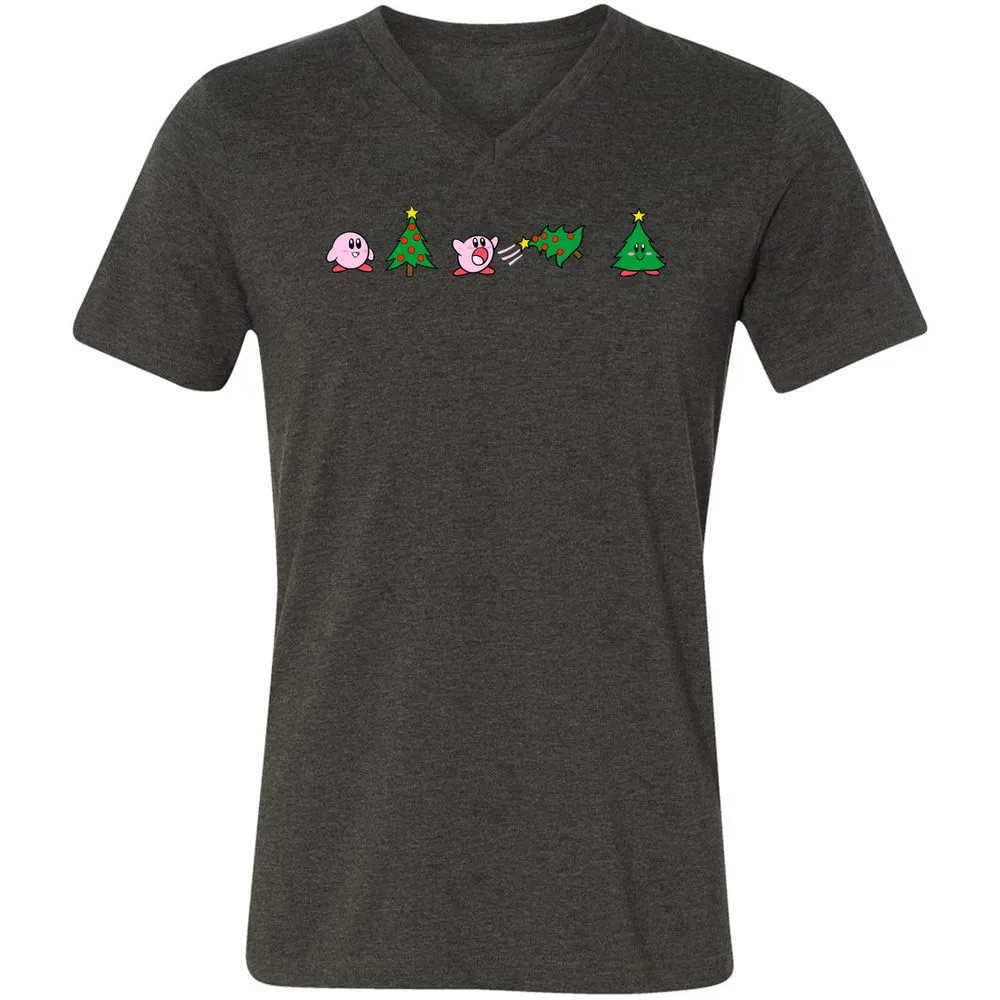 Unisex V-Neck T-Shirt - 2XNGVC66 - Dark Grey Heather - 8