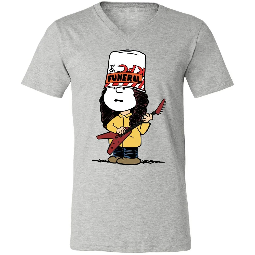 Unisex V-Neck T-Shirt - JKBJ6XKP - Athletic Heather - 7