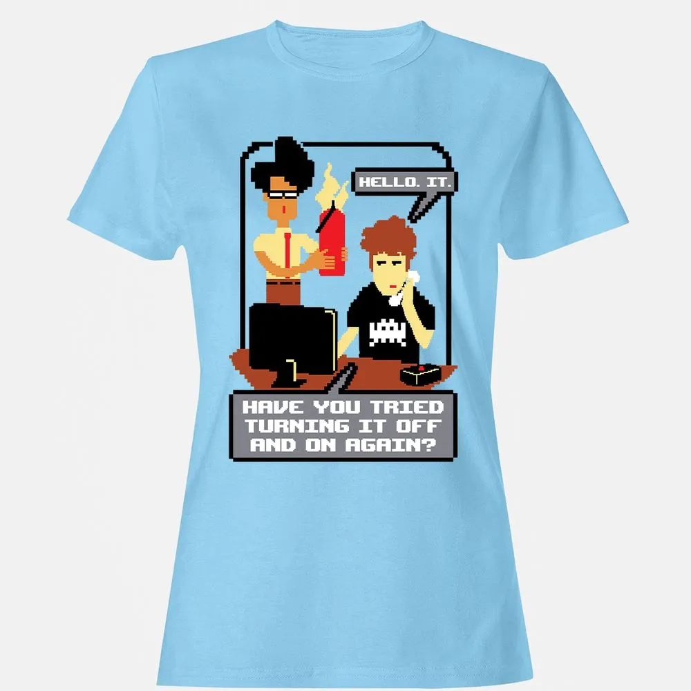 Women's T-Shirt - H9ZNEF2Z - Light Blue - 8