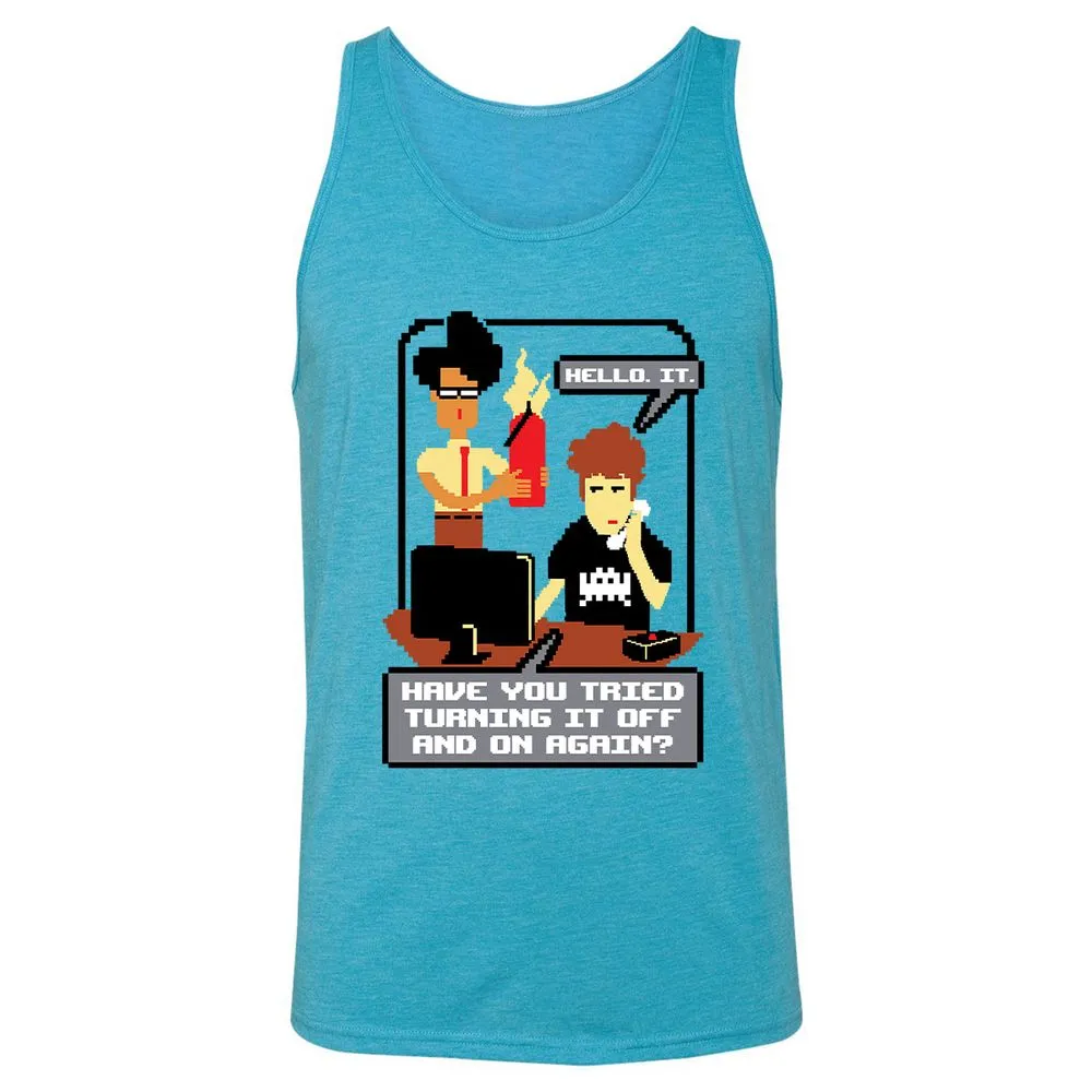 Unisex Jersey Tank - 1PW7NQ77 - Aqua Triblend - 3