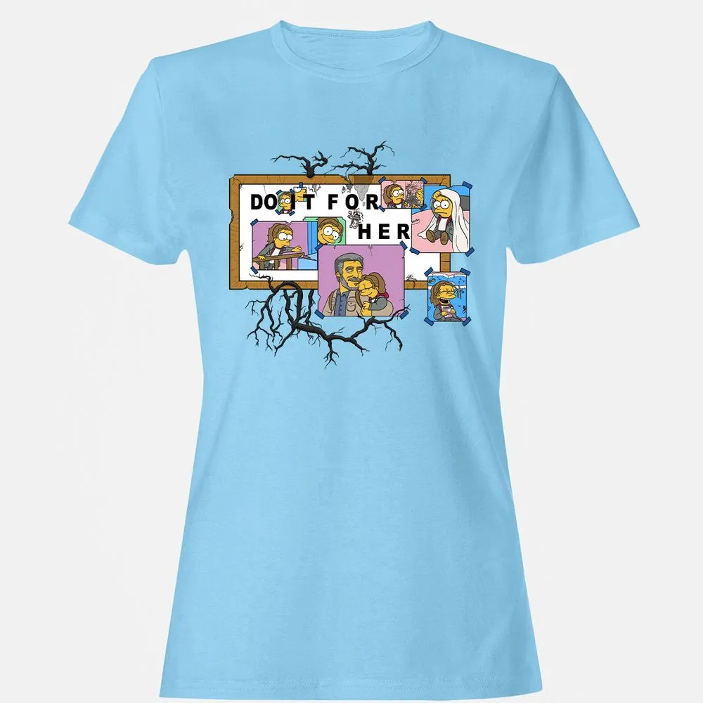 Women's T-Shirt - 77ELXE7H - Light Blue - 8