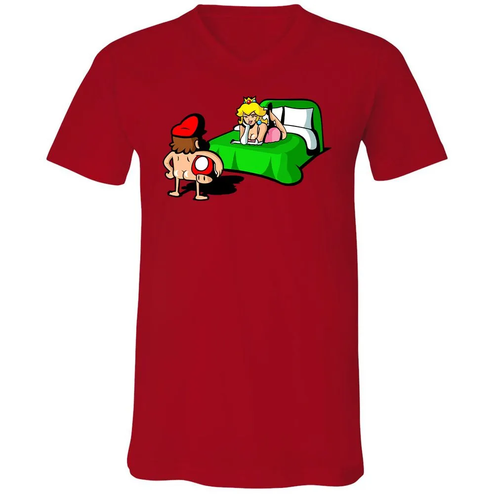 Unisex V-Neck T-Shirt - WMEXURGC - Red - 3