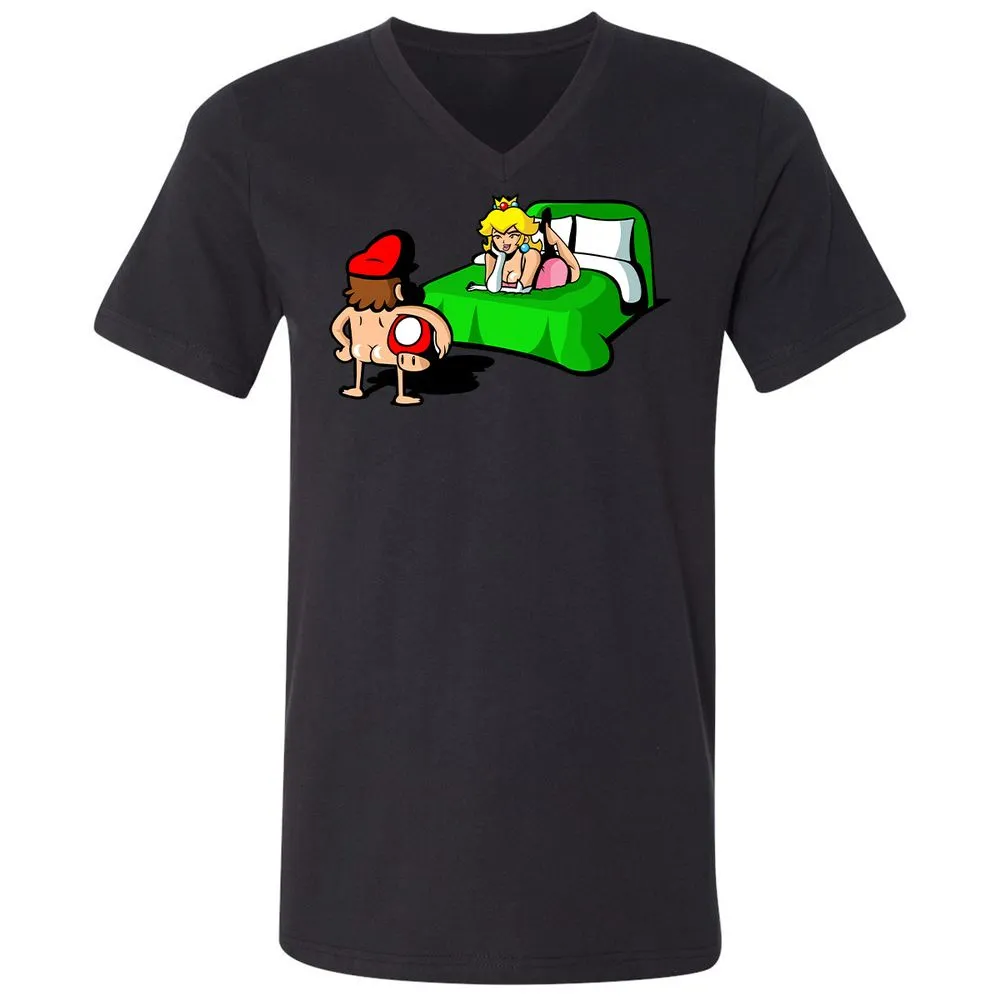 Unisex V-Neck T-Shirt - WMEXURGC - Black - 16