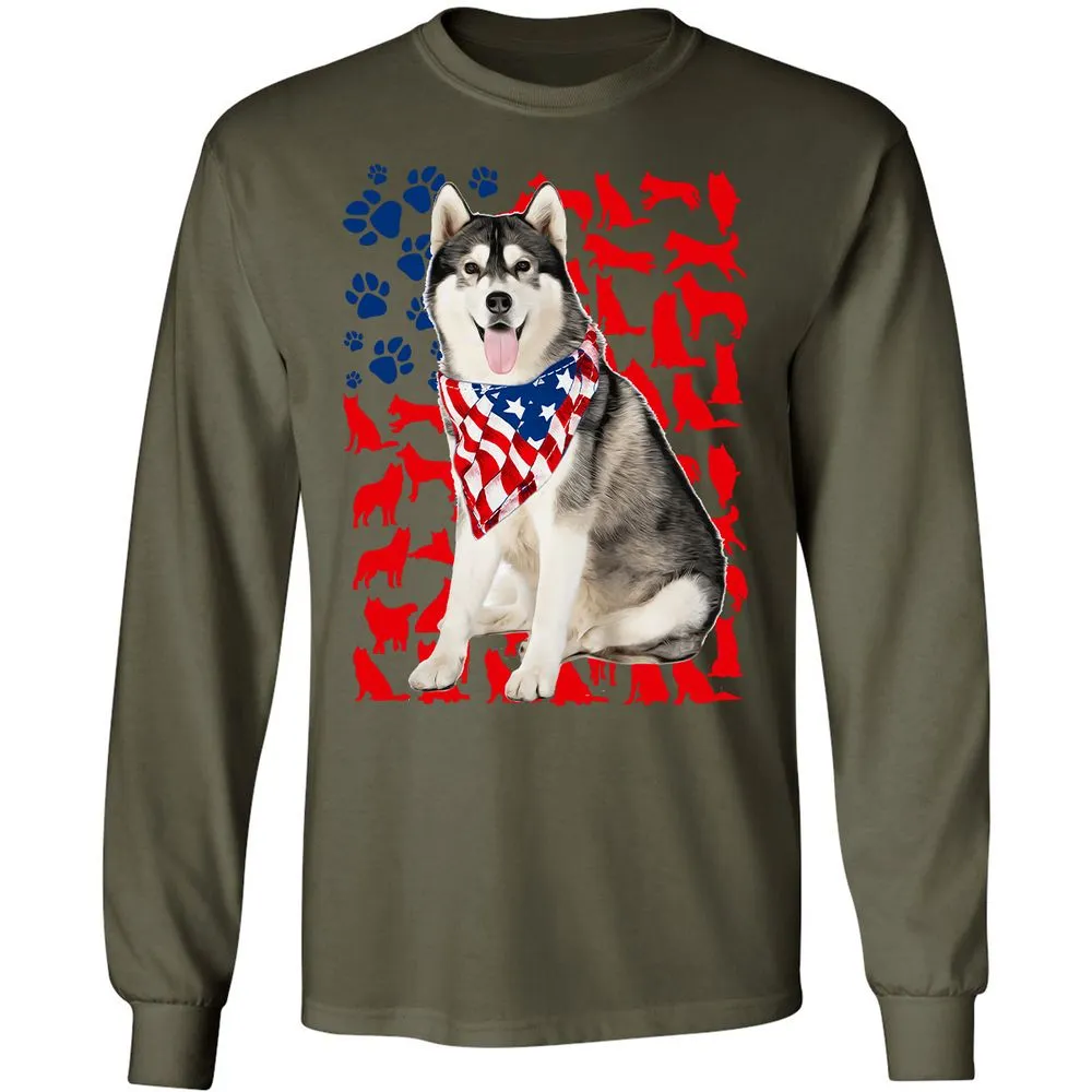 Long Sleeve T-Shirt - GG1JBGYU - Military Green - 7