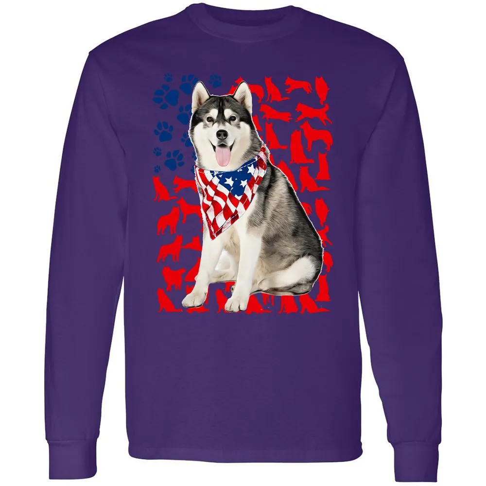 Long Sleeve T-Shirt - GG1JBGYU - Purple - 13