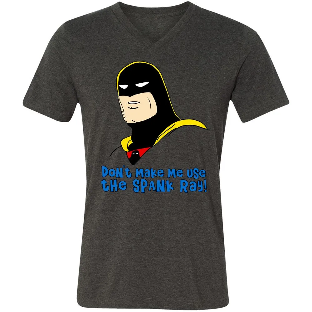 Unisex V-Neck T-Shirt - 627JNRCQ - Dark Grey Heather - 8