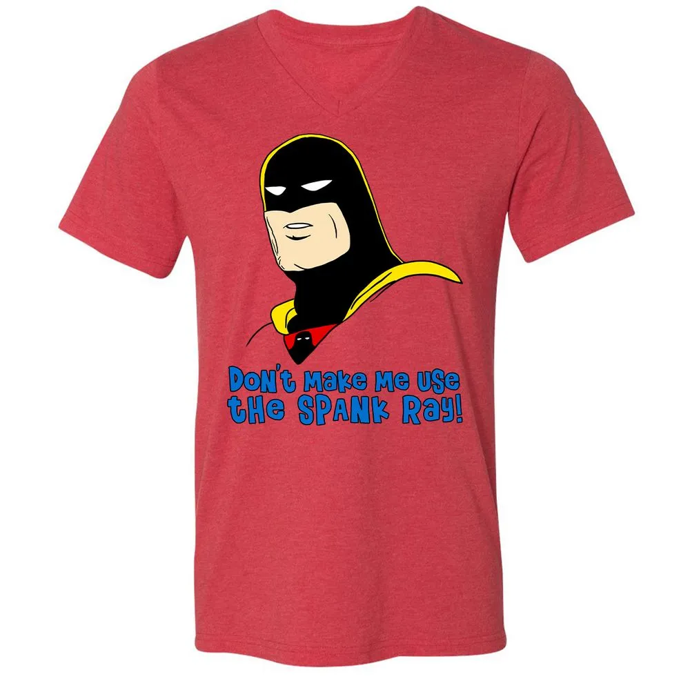 Unisex V-Neck T-Shirt - 627JNRCQ - Heather Red - 5
