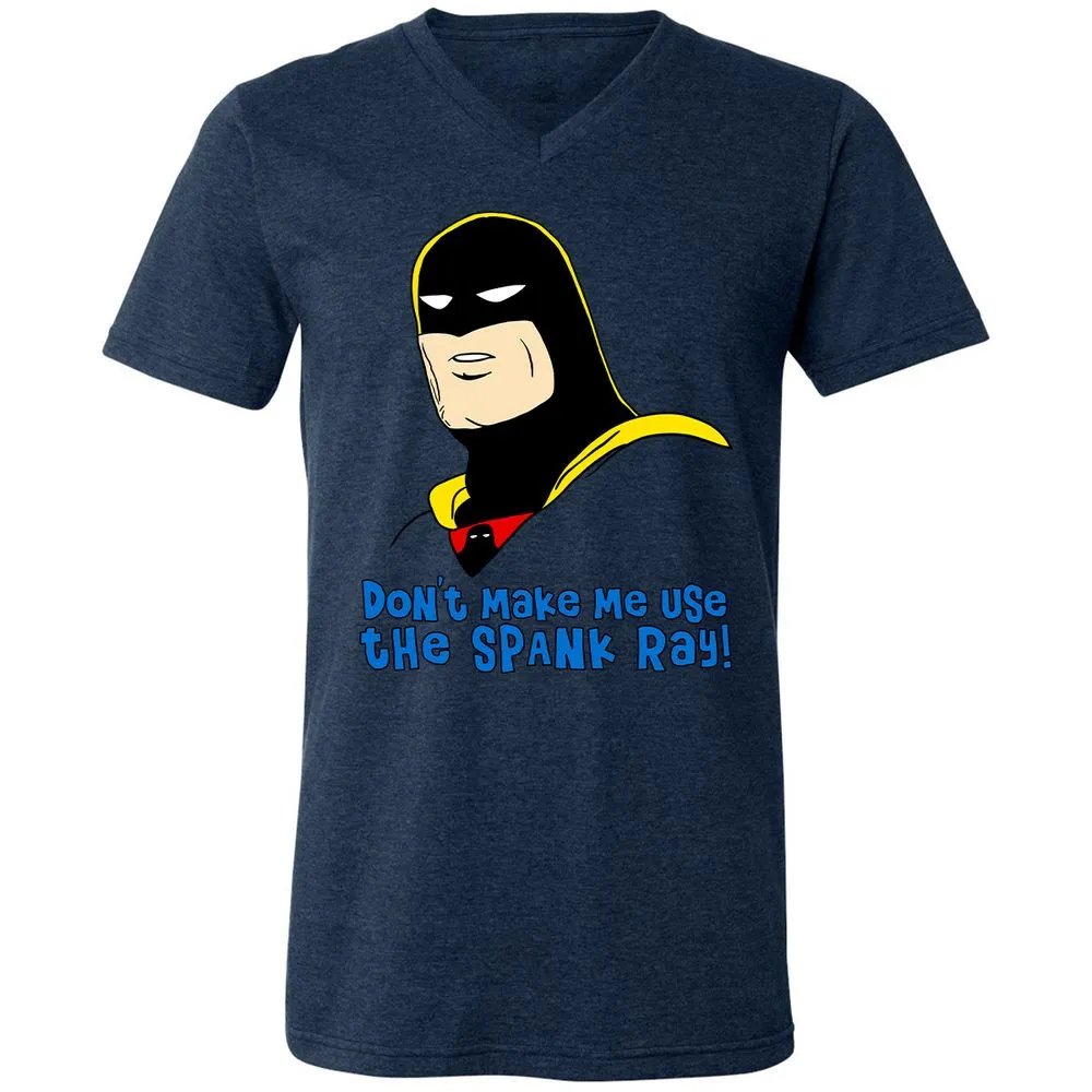 Unisex V-Neck T-Shirt - 627JNRCQ - Heather Navy - 15