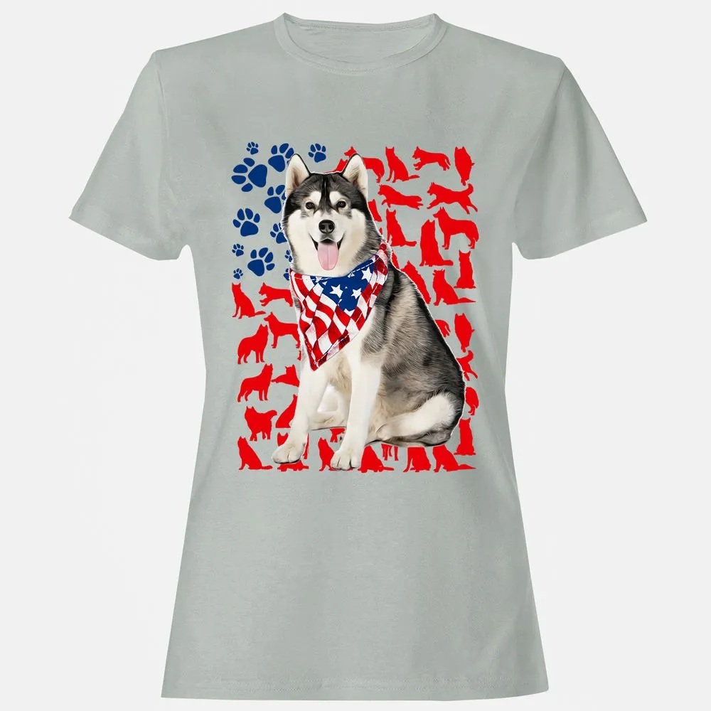 Women's T-Shirt - F6BKQ3DD - Ash - 2