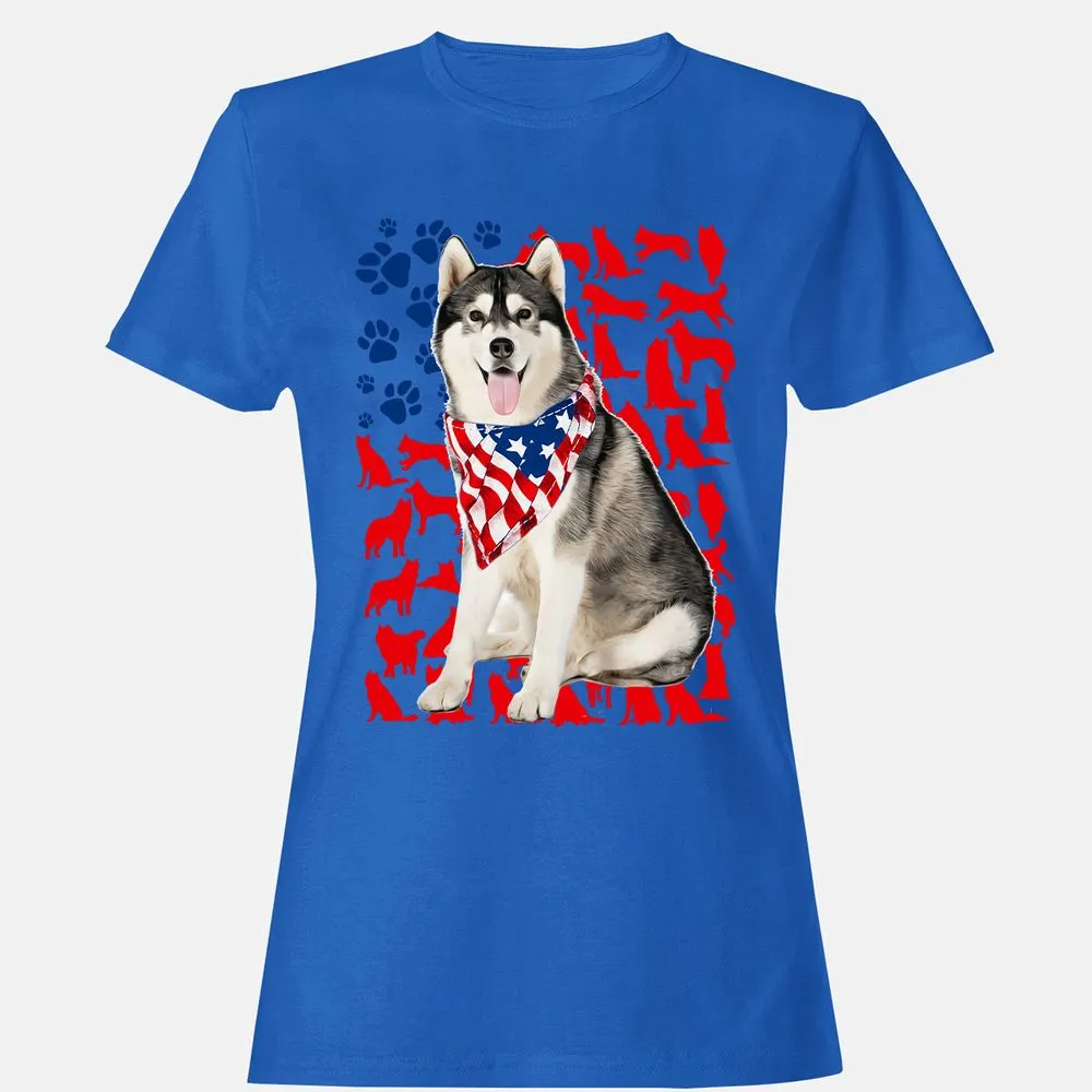 Women's T-Shirt - F6BKQ3DD - Royal - 14
