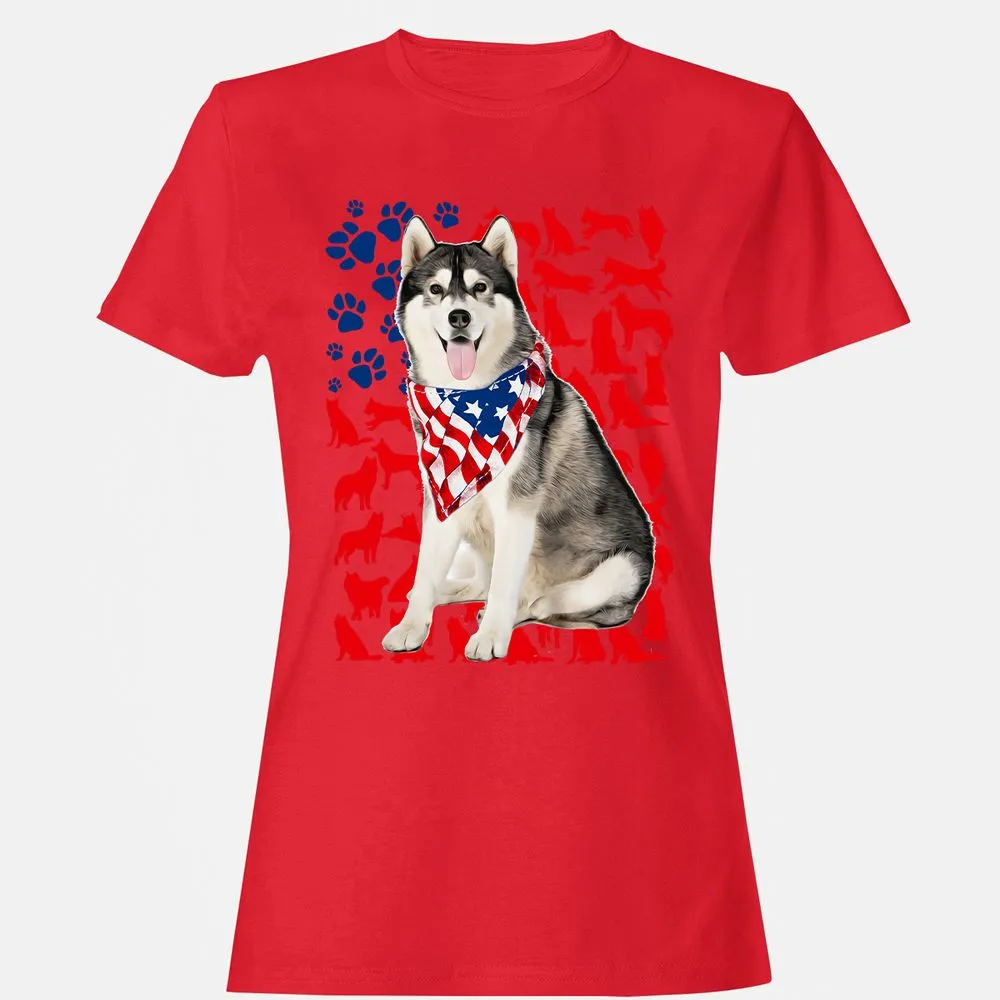 Women's T-Shirt - F6BKQ3DD - Red - 13