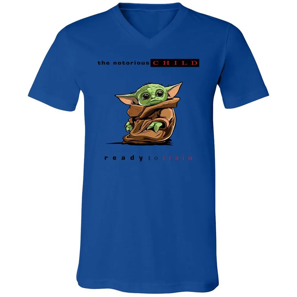 Unisex V-Neck T-Shirt - KDZYNARP - True Royal - 4