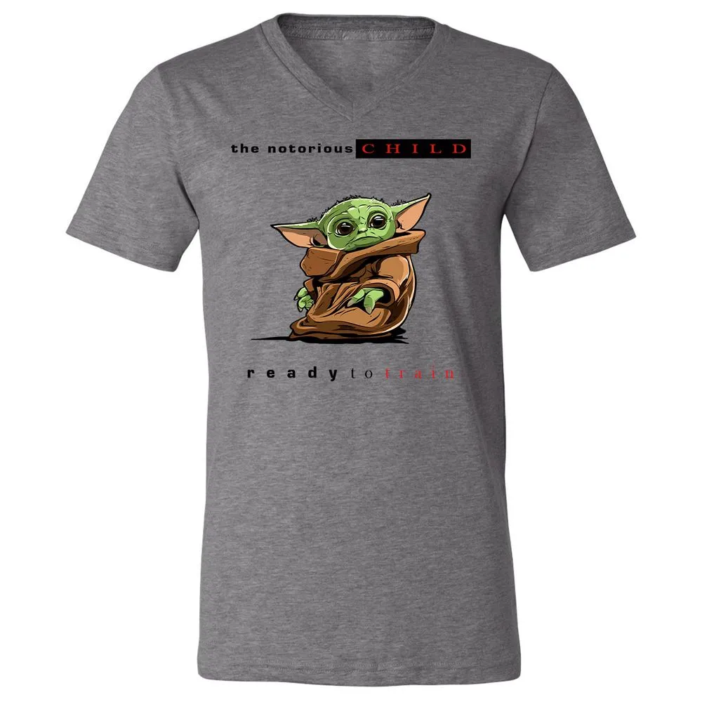 Unisex V-Neck T-Shirt - KDZYNARP - Deep Heather - 13