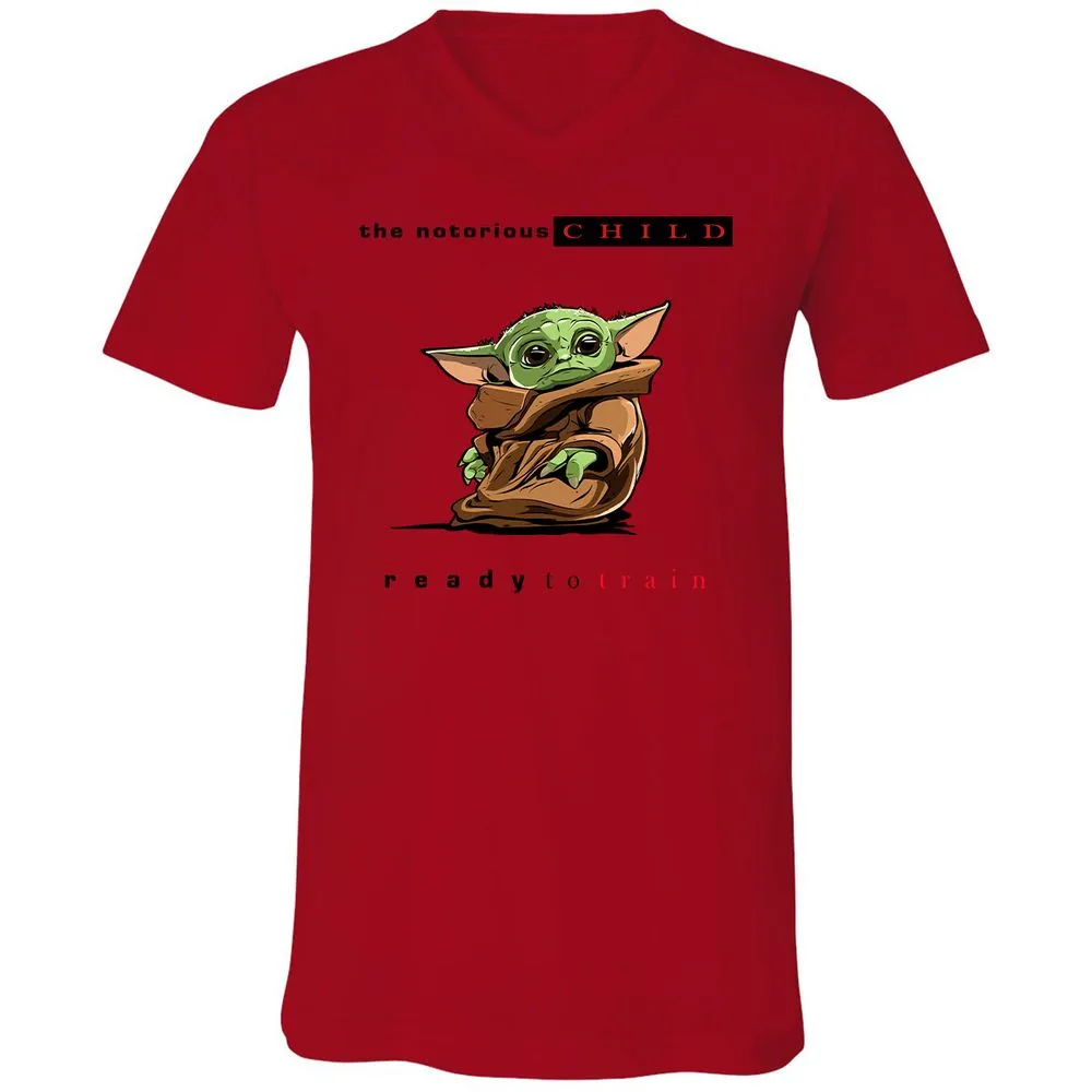 Unisex V-Neck T-Shirt - KDZYNARP - Red - 3