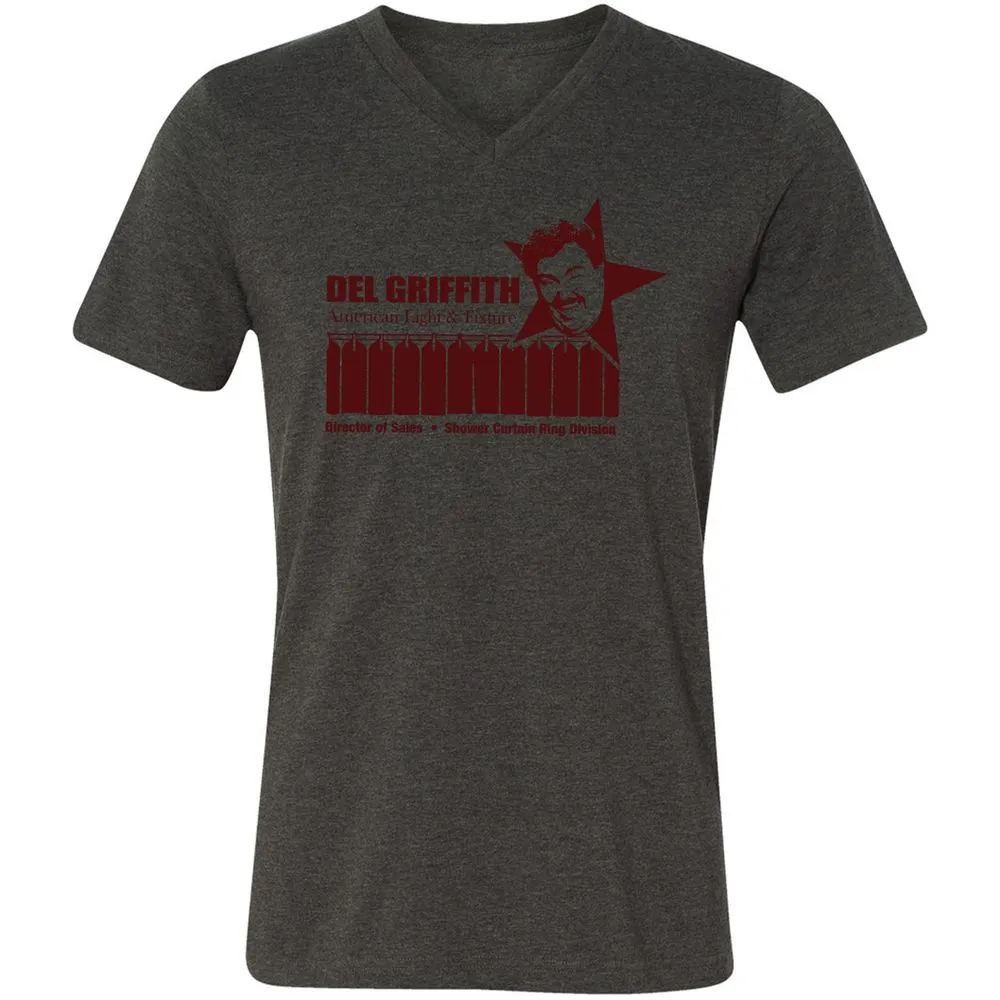 Unisex V-Neck T-Shirt - P96A8FZD - Dark Grey Heather - 8
